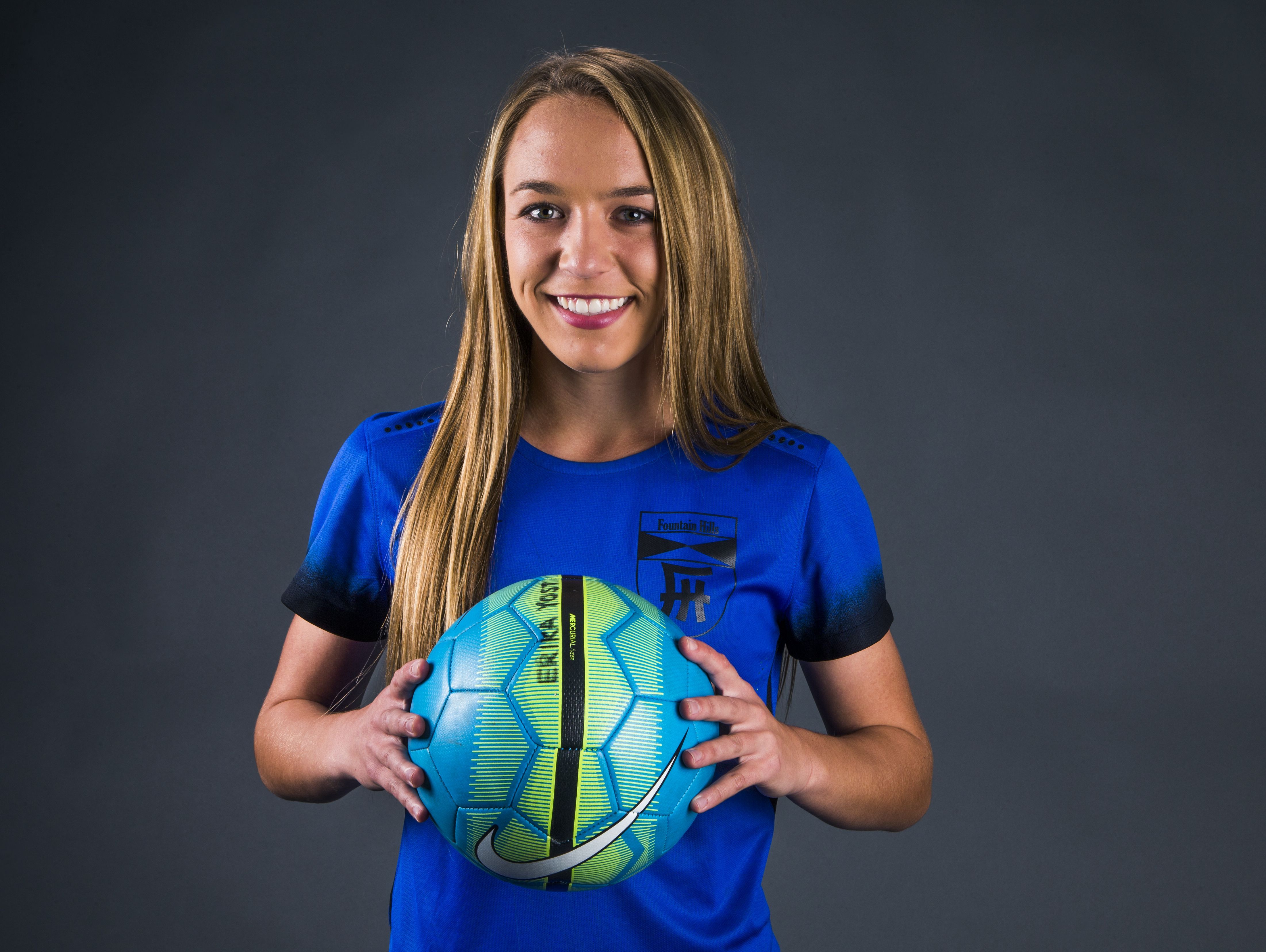 Fountain Hills senior forward Erika Yost is a finalist for the azcentral.com Sports Awards Small Schools Girls Soccer Athlete of the Year award.