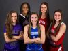 The 2016-17 All-Arizona Girls Basketball Team, from left to right; Taylor Chavez, Valley Vista, Maya Banks, Hamilton, Shaylee Gonzales, Mesquite, Jenn Wirth, Seton Catholic, and Sarah Barcello, Seton Catholic.
