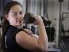 16-year-old Molly Likins of St. Clair is photographed here at St. Clair High School Tuesday Mar. 14, 2017. She just set the state powerlifting bench press record of the 181 pound division by bench pressing 190 pounds.