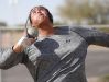 Tyson Jones throws shot put at Desert Edge High School on March 20.