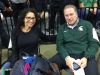 Michigan State basketball coach Tom Izzo and his wife, Lupe, sit courtside during the Class A boys basketball state semifinal win for Clarkston, led by MSU commit Foster Loyer on March 24.