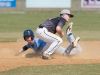 Cape Henlopen’s Zachary Savage (2) slides into second base during their home game against Caravel.