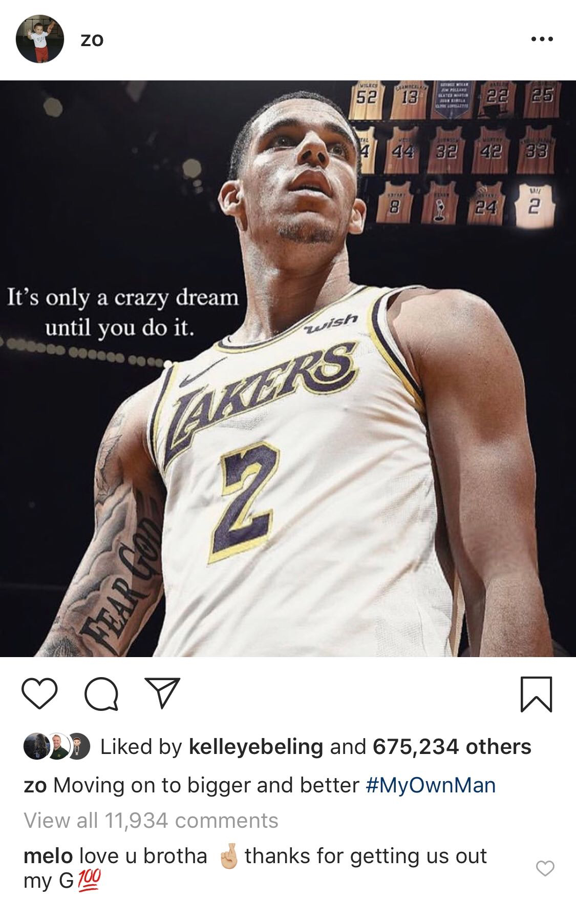 it's only a crazy dream until you do it lebron